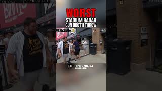 Worst Stadium Radar Gun Booth Throw Winner This Guy 2024 Pitching Ninja Awards [upl. by Purcell]