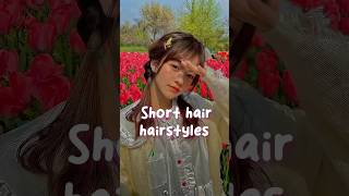 cute short hair hairstyles cute aesthetic korean glowup beauty hairstyle shorthair [upl. by Tuorah]