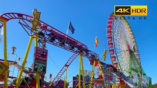 Feria de Abril de Sevilla 2023 calle del Infierno 4K 60FPS HDR [upl. by Arrak]