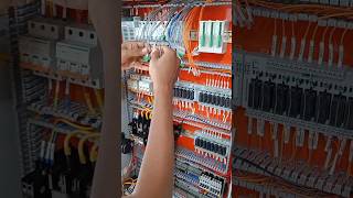 plc panel wiring conection plc electrical contactor short iti diploma electricalcontrolofficial [upl. by Aliuqahs777]