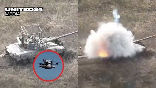 Bakhmut amp Robotyne Russia sent new tanks amp BMPs into attack Ukraine FPV drones destroy them [upl. by Atalante]