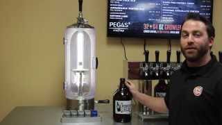 How to Fill Growlers With The Pegas Craftap [upl. by Naasah]