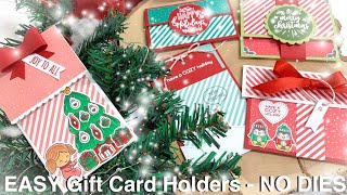 EASY Gift Card Holders  NO DIES NEEDED [upl. by Strong]