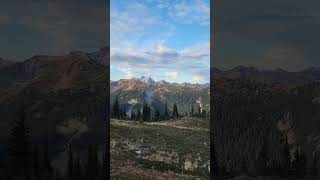 Distant North Cascade peaks from PCT at Slate Pass [upl. by Fabien340]