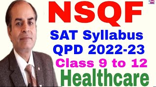 healthcare SAT syllabus class 9th 10th 11th 12th nsqf 202223 hbse by vijay kumar [upl. by Siskind]