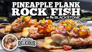 Pineapple Flank Rock Fish  Blackstone Griddles [upl. by Charpentier]