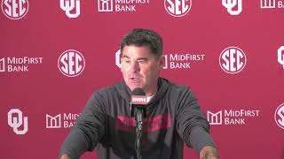 Seth Littrell Postgame Press Conference  South Carolina 35 Oklahoma 9 [upl. by Uela]