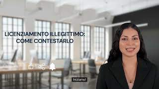 LICENZIAMENTO ILLEGITTIMO  COME CONTESTARLO [upl. by Nerita]