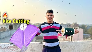 Kite Cutting with Easy Trick  Kite Flying  Best Manjha [upl. by Yadrahs]