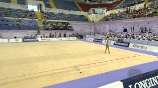 MAMUN Margarita RUS  2014 Rhythmic Worlds Izmir TUR  Qualifications Clubs [upl. by Arbe]