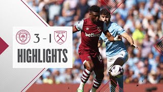 Manchester City 31 West Ham  Premier League Highlights [upl. by Artinad]