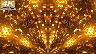 Golden Glamour Stage Vj Loop Background Video Animation Visuals 4K UHD [upl. by Arocahs]