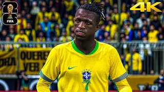 Brasil vs Ecuador  FIFA World Cup 2026™ Qualifiers  4K [upl. by Etienne750]