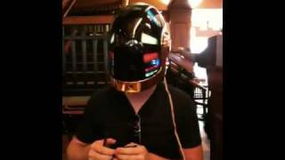 Daft Punk helmet at dinner [upl. by Enoed]