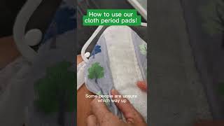 How to use and fit reusable period pads  Cheeky Wipes [upl. by Phi353]