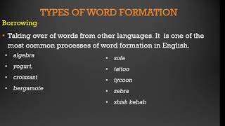 Word FormationMorphology [upl. by Yazbak92]