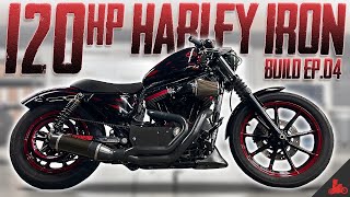 Harley Iron 883 to 1275 Build Ep 04 [upl. by Akli413]