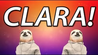 HAPPY BIRTHDAY CLARA  SLOTH HAPPY BIRTHDAY RAP [upl. by Yendirb]