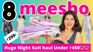 meesho nightwear haul  meesho nightwear haul under 500  meesho night dress haul meesho night dress [upl. by Aracahs441]