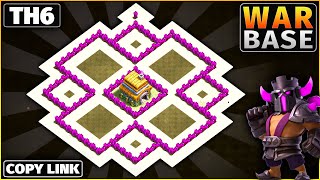 NEW TH6 Base Link  Best Town Hall 6 WARCWL Base for Clash of Clans [upl. by Nugent]