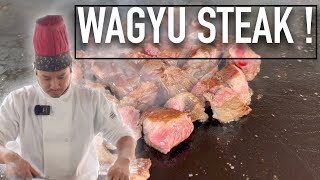 PRO HIBACHI CHEF COOKS HIBACHI FRIED RICE AND WAGYU STEAK MEAL [upl. by Gurolinick]