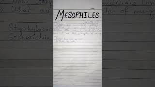 What are mesophiles  Microbiology [upl. by Marcelo89]