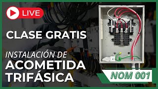 INSTALACIÓN DE ACOMETIDA TRIFÁSICA SEGÚN NOM 001 [upl. by Esiuole]