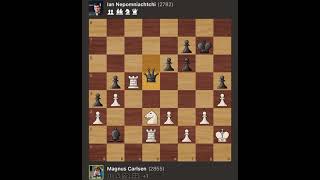 Magnus Carlsen vs Ian Nepomniachtchi  World Championship match round 6 2021 [upl. by Vincelette]