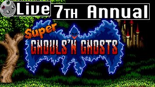 LIVE  7th Annual Super Ghouls N Ghosts Professional Difficulty Playthrough [upl. by Quartet]