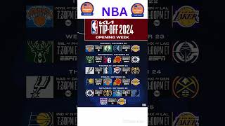 NBA TIP OFF 2024 Opening Weekshorts shortvideo short [upl. by Ynelram634]