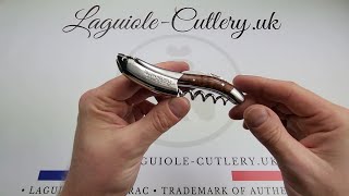 Laguiole Sommelier Corkscrew Snakewood  Laguiole UK [upl. by Astred496]