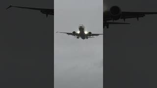 Ryanair Landing 🛬 During Storm Bert at Birmingham Airport planespotting storm landing travel [upl. by Ynnhoj551]