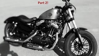 2016 Harley Davidson 48 Sportster XL1200X review Part 2 [upl. by Leber]