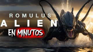 ALIEN ROMULUS 2024 RESUMEN COMPLETO ft enminutos [upl. by Aynek]