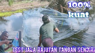 test jala ikan terbuat dari benang PE 100 mantap 👍👍👍 [upl. by Virginia]