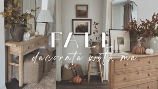 Fall Decorate With Me 2024  Fall Decorating Ideas  Entryway Styling [upl. by Rolyt]