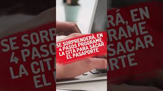 sorprendente  en 4 pasos se programa la cita para sacar pasaporte en colombia shortsvideo [upl. by Aknayirp]