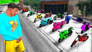 COLECIONANDO MOTOS DO FRAKLIN NO GTA 5 [upl. by Lilith901]