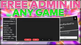 Use Admin In ANY game on ROBLOX [upl. by Nonnelg764]