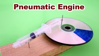 Simplest Pneumatic Engine Homemade [upl. by Aleck84]