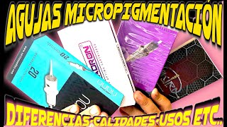 AGUJAS DE MICROPIGMENTACIÓN  Características y Tips  Video Tutorial Akira Body Art [upl. by Akimat]