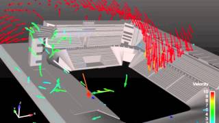 Galleria del vento vs CFD  Reale vs virtuale  il vento sugli edifici [upl. by Oremoh]