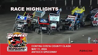 RACE HIGHLIGHTS NARC SPRINT CARS at ANTIOCH SPEEDWAY  MAY 11 2024 [upl. by Cruce]