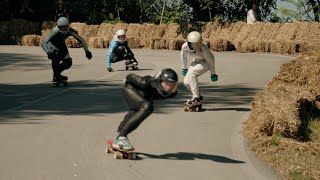 Crazy Downhill World Championships 2024  Skateboarding Street Luge and Inline [upl. by Ehcnalb395]