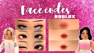 Roblox Face Codes PART 1  Bloxburg Berry Avenue Brookhaven Royale High RH Dance Studio 🎀 [upl. by Kenison]