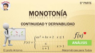 Cómo estudiar la CONTINUIDAD y DERIVABILIDAD de una función a TROZOS con PARÁMETROS paso a paso [upl. by Mukerji]