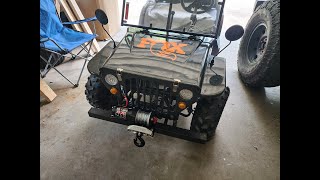 Badland ZXR2500 Winch Install Massimo Mini Jeep [upl. by Lister14]