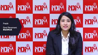 NDIM Placement  Prachi Placed at BlackRock  NDIM Best PGDM MBA in Delhi  NDIM Reviews [upl. by Evad170]