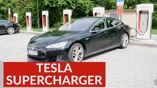 Tesla Supercharger 2017  Kosten Strafgebühren und mehr [upl. by Eilrebma]