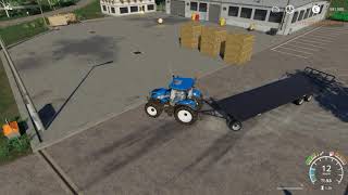 Fliegl DPW 180 Squarebale Autoload FS19 [upl. by Boser]